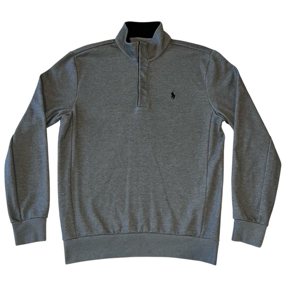 Luxury Jersey Quarter-Zip Pullover Size Men's Small